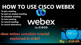 HOW TO USE CISCO WEBEX MEETINGS APP|Webex Meetings - Tutorial|#CiscoWebexMeeting #webex #CiscoWebex