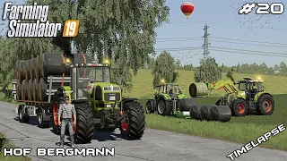 Baling GRASS and wrapping BALES with @kedex | Hof Bergmann | Farming Simulator 19 | Episode 21