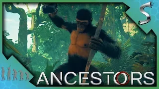 LEARNING HOW TO CRAFT SPEARS! - Ancestors: The Humankind Odyssey [Gameplay Part 2]