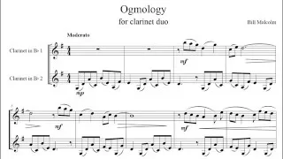 Bill Malcolm - 'Ogmology' (Clarinet Duet)