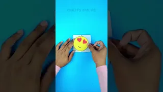 😊😍😉 Emoji Diy Paper Magic Card - Face Changer Tutorial - Funny Emoji ideas - Amazing crafts #shorts