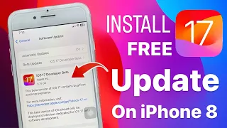 Install iOS 17 Free - Download & install iOS 17 on iPhone 8 - Download iOS 17 Beta