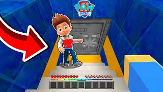 ENCONTRAMOS UNA PUERTA SECRETA EN LA CASA DE PAW PATROL EN MINECRAFT 😱