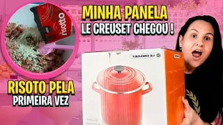 Unboxing STOCKPOT LE CREUSET / fiz RISOTO pela PRIMEIRA vez + ORGANIZEI A COZINHA DA JANTA!