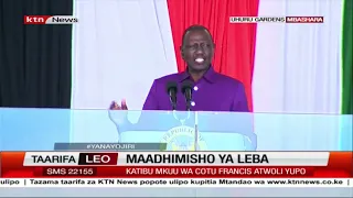 President Ruto's speech during the Labor Day celebrations