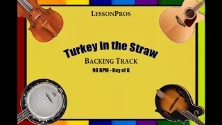 Turkey in the Straw Bluegrass Backing Track 90 BPM