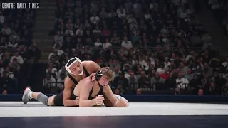 Brooks has most takedowns in dual against Iowa