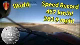 Рекорд скорости в 457 кмчас (!!!) [ Speed record - 457 kmh ]