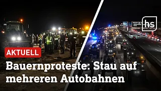 Proteste der Landwirte: Erste Traktoren-Konvois rollen durch Hessen | hessenschau