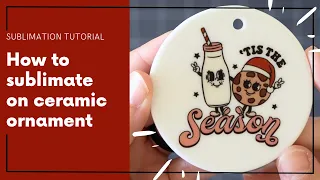 How to Sublimate on Ceramic Ornaments (both sides at the same time) using a Heat Press or Easy Press