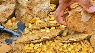 OMG! Digging for Treasure worth millions from Huge Nuggets of Gold, gold panning, Mining Exciting.