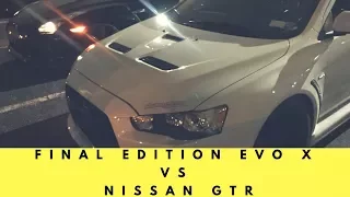 Mitsubishi Evo X vs Nissan GTR R35