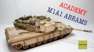M1A1 ABRAMS - MODEL KIT ACADEMY - 1/35 - IRAQ 2003 - TANK MODEL.