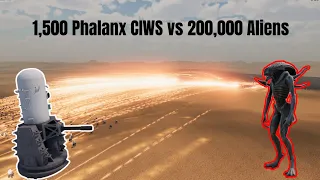 1,500 Phalanx CIWS vs 200,000 Aliens | Ultimate Epic Battle Simulator 2