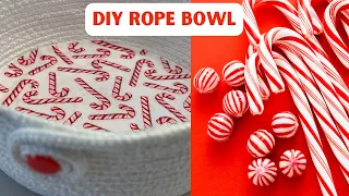How To Sew A Rope Basket  Easy Gift Idea Project