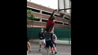 Joel Embiid windmill dunked on a random dude 😂