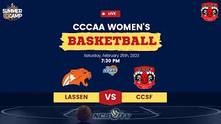 Lassen vs City College of San Francisco Women's Basketball LIVE 2/25/23 CCCAA Playoff