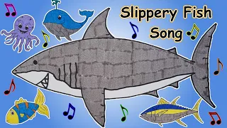 Slippery fish kids song | Hand drawn animation | fun sing along | Pez resbaladizo #slipperyfishsong