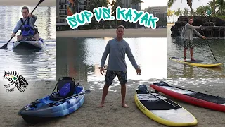 Kayak vs. SUP- Pros and Cons, which one is best for you- StandUp Paddleboarding or Kayaking?