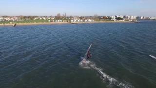 Poole Harbour windsurfing 28/12/2016 HD