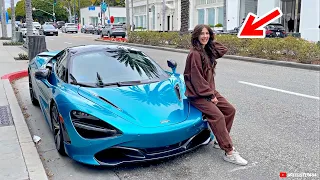 Sexy Hot Girls Driving Supercars! Best Supercars of Beverly Hills [Ep.4]