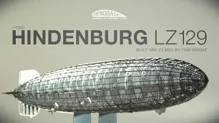 Animated Hindenburg LZ-129 - assembling steel in 1/1000