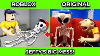 SML Movie vs SML ROBLOX: Jeffy's Big Mess ! Side by Side