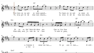 Je suis malade - Lara Fabian (1973), (low key) Eb-Instrument Play along