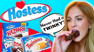 Irish Girl Tries Hostess For the First Time