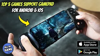 Top 5 Best Offline Online GAMES Support GAMEPAD For Android & iOS | Mobile Controller Support