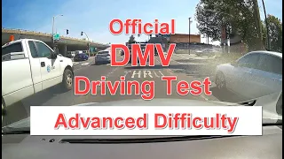 DMV Dash Cam Driving Test - ADVANCED Difficulty - OFFICIAL Test w/ Score Sheet and Walk Through