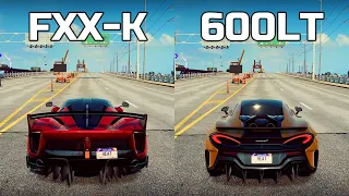 NFS Heat: Ferrari FXX-K Evo vs McLaren 600LT - Drag Race