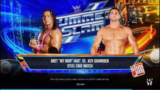 WWE 2K24-Steel Cage Match: Bret Hart vs. Ken Shamrock (SummerSlam).