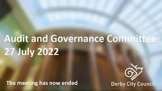 Audit and Governance Committee - 27-Jul-2022