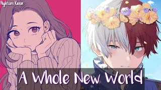 🎶Nightcore🎶 - A Whole New World | (Lyrics) (Switching Vocals) (Cover)