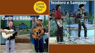 ESPECIAL CARLITO E BADUY + TEODORO E SAMPAIO (SERTANEJA RAIZ) TVE SÃO CARLOS (JOSÉ ANGELO)