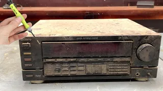 Sony Amplifier Restoration Broken old Japanese - Repair broken audio amplifier