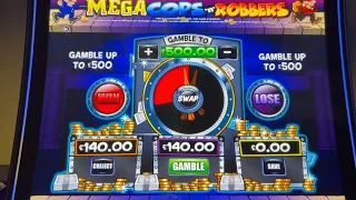 FOBT Slots Session Pt 3/4- Going for More Jackpots - Mega Cops ‘n’ Robbers , Gold Cash & More