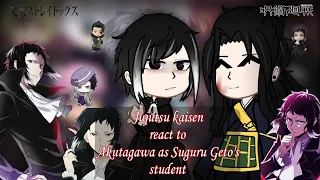 Jujutsu kaisen react to Ryunosuke Akutagawa as Geto's student || 1/1 || JJK x BSD || Eng/Rus