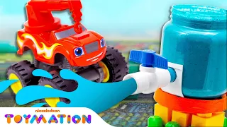 Blaze and the Construction Crew Power The City! | Blaze and The Monster Machines Toys | Toymation