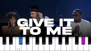 Timbaland (ft Nelly Futado & Justin Timberlake) - Give It To Me  (piano tutorial)