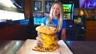 Frankie's 6lb Quadruple Bacon Cheeseburger Challenge