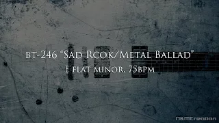 Sad Rock/Metal Ballad Backing Track in E♭m | BT-246