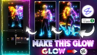 Make This 3 Colour Glow 🔥 In Capcut | How To Make This Glow Tutorial AG creators ✨ #capcut