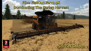 FS22 FlatOut Farm 4X By Stevie | Starting Up The Claas Harvest | Download Link In the Description.