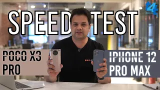 Poco X3 Pro VS iPhone 12 Pro Max Speed Test in Hindi | 1099$ VS 229$ | UnderDog Wins?