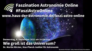 Wie groß ist das Universum? - Martin Kürster bei #FasziAstroOnline