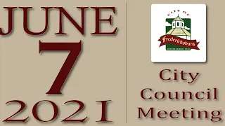 City of Fredericksburg, TX - Regular City Council Meeting - Monday, June 7, 2021