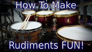 3 Great Rudiments For Drum Fills | Applying Rudiments To The Drum Set - DRUM LESSON