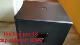 the box pro dsp 18 sub